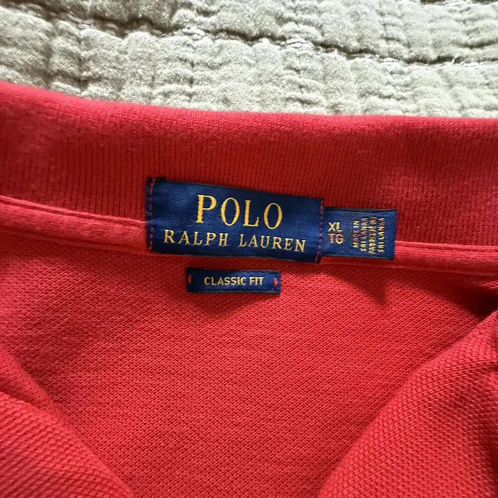 POLO RALPH LAUREN Men's Classic Fit SZ XL 1/4 Button‎ long sleeve polo. Preppy